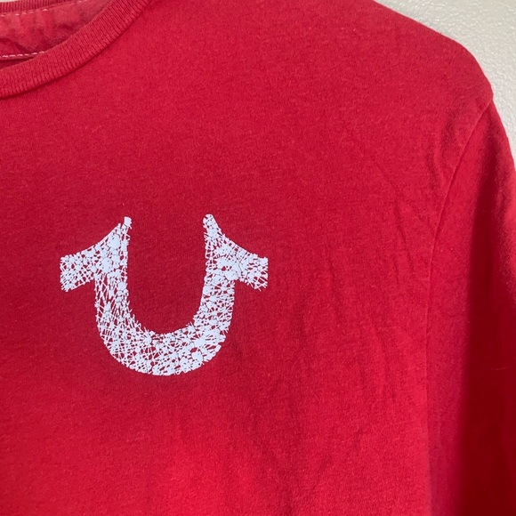 TRUE RELIGION VINTAGE y2k red t shirt - Picture 2 of 10